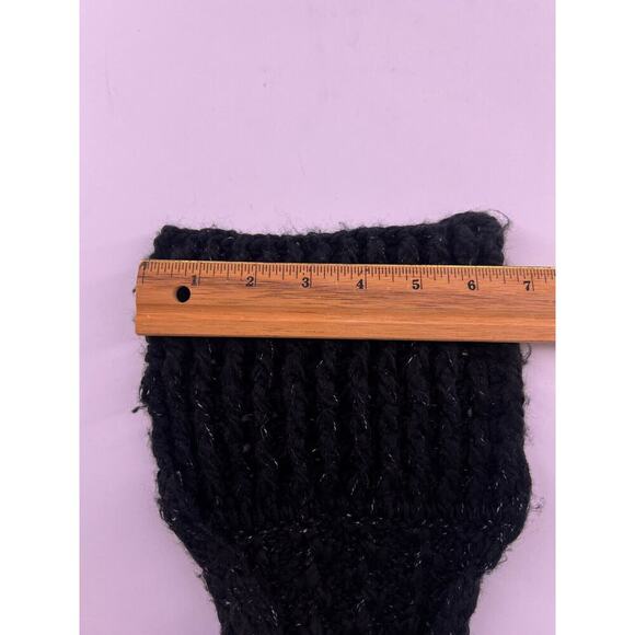 Universal Thread Winter Knit Scarf Womens Black Long Warm 110 Inches Long - Picture 3 of 4